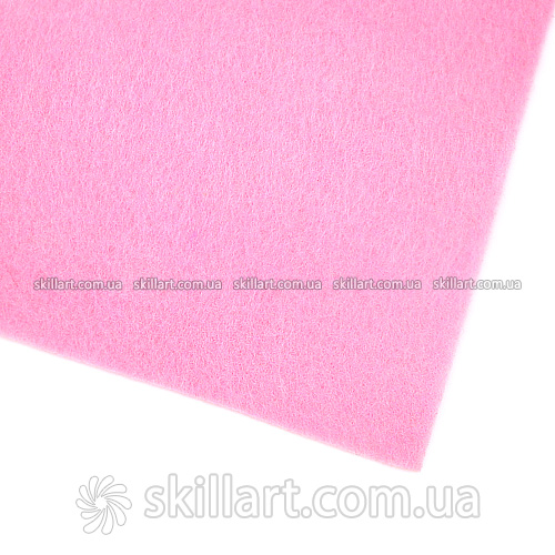 Фетр лист 50*33см, 2 мм (розовый)